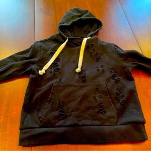 Katiej NYC kids ripped hoodie